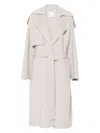 Sportmax 's Fiore Coat In Dove Grey
