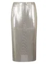 Sportmax Sequin-embellished High-rise Midi Skirt In Golden