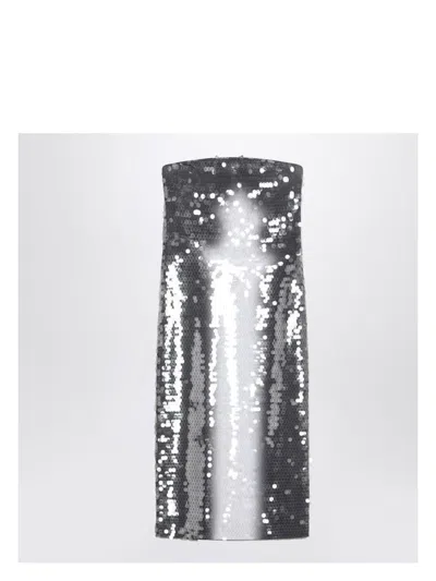 MAX MARA SPORTMAX WOMEN'S MIDI DRESS WITH GRADIENT SEQUIN EFFECT