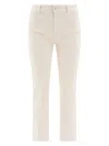 Sportmax Logo Patch Straight Leg Trousers In White