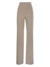 Sportmax Max Mara  Olea - High-waisted Trousers In Scuba Jersey In Turtledove