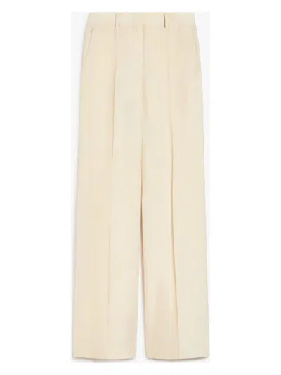 SPORTMAX WOMEN'S ORARIO LONG TROUSER BEIGE | SIZE 44 | 2512131102600001