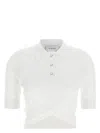 Max Mara Sportmax Women's Shaker Cropped Polo Shirt