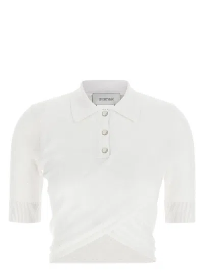 Max Mara Sportmax Women's Shaker Cropped Polo Shirt