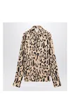 Sportmax Armony Animal Patterned Long-sleeved Shirt In Beige