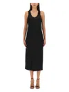 Sportmax Silk Comfort Fit Dress In Black