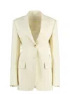 Sportmax Single-breasted Two-button Jacket In Neutral