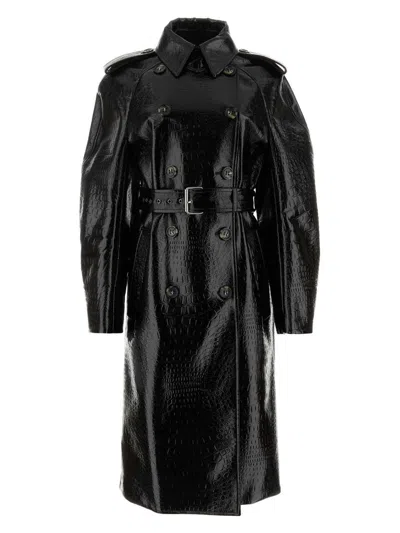 SPORTMAX WOMEN'S SYNTHETIC LEATHER FAGGI COAT