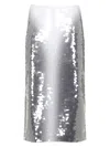 Sportmax Max Mara  Toano Sequined Skirt In Grey