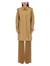 Sportmax Classic Regular Fit Trench Jacket With Buttons In Beige