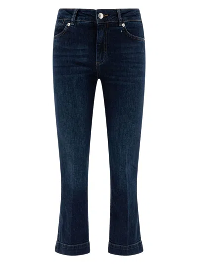 SPORTMAX WOMEN'S UMBRIA MINI FLARE DENIM TROUSERS