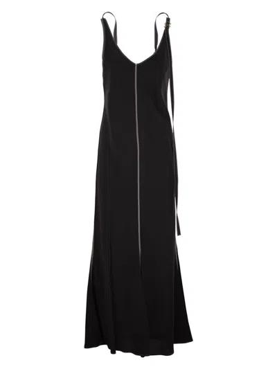 Sportmax Women's Union - Long Dress With Adjustable Shoulder Strap In Black