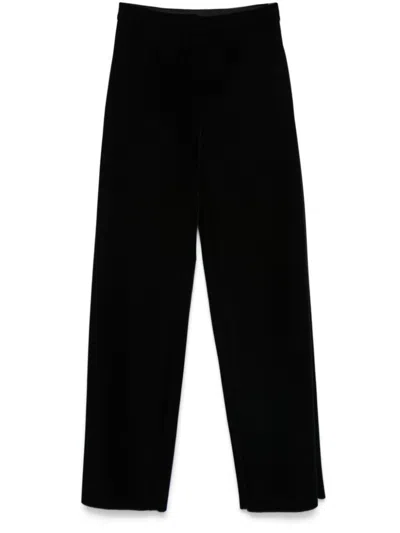 Max Mara Sportmax Women's Velvet Trousers In Black