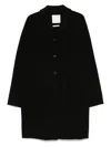 Sportmax Max Mara  Virgin Wool Coat For Warmth In Black