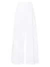 Sportmax White Wide-leg Trousers In White