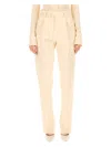 Sportmax Max Mara  Wool Pants In Ivory