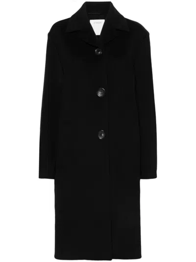 Max Mara Sportmax Wool Midi Coat In Black