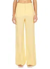 Sportmax Max Mara  Yellow Viscose Persia Pant