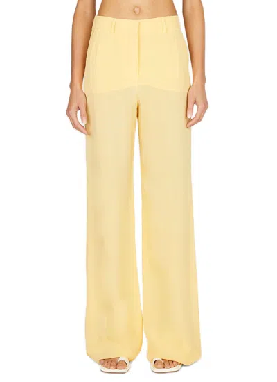 Sportmax Max Mara  Yellow Viscose Persia Pant