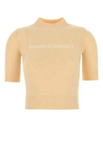 Max Mara Sportmax Yellow Wool Blend Renon Sweater
