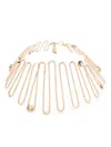 Max Mara Spring Crystal-embellished Choker In Gold