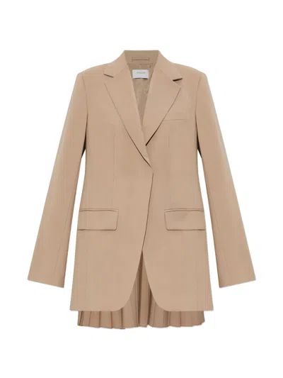 Max Mara Spxmela Beige Lana Virgen Ovis Aries Ari Jacket In Neutral