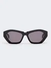Max Mara Square Bold Sunglasses In Black