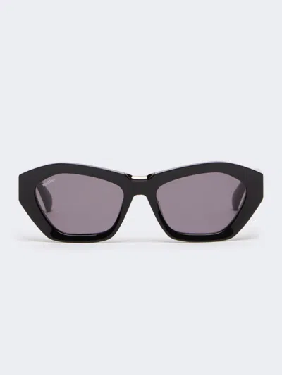 Max Mara Square Bold Sunglasses In Black