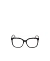Max Mara Square Frame Glasses In Black