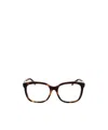 Max Mara Square Frame Glasses In Black