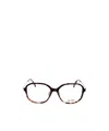 Max Mara Square Frame Glasses In Black