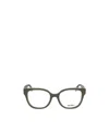 Max Mara Square Frame Glasses In Black