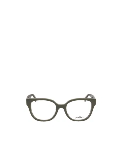 Max Mara Square Frame Glasses In Black