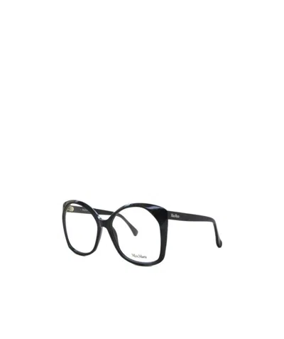 Max Mara Square Frame Glasses In Black