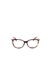 Shop Max Mara Square Frame Glasses In Brown