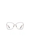 Max Mara Square Frame Glasses In Gold