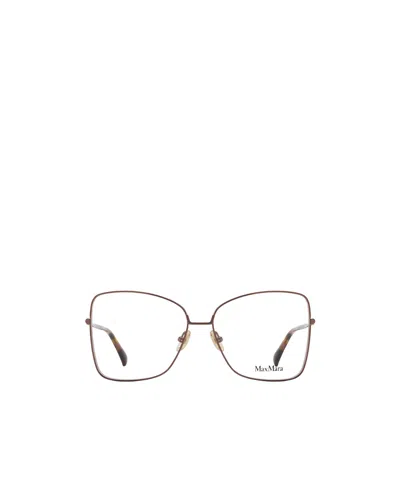 Max Mara Square Frame Glasses In Gold