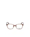Max Mara Square Frame Glasses In White