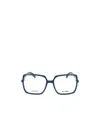 Max Mara Square Frame Glasses In Gray