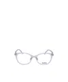 Max Mara Square Frame Glasses In Blue