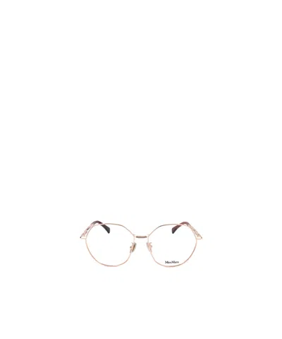 Max Mara Square Frame Glasses In Silver