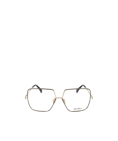 Max Mara Square Frame Glasses In Silver