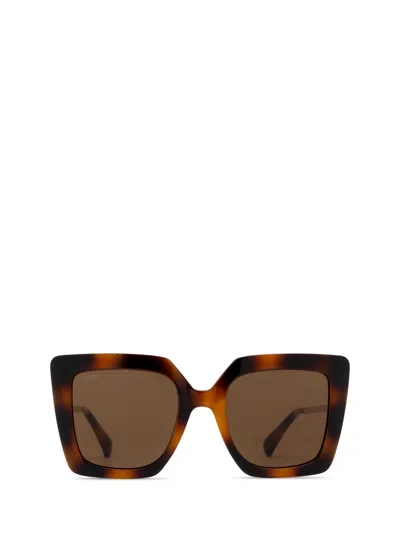 Max Mara Square Frame Sunglasses In Green