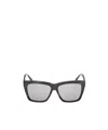 Max Mara Square Frame Sunglasses In Black/horn Pattern/black Horn Pattern