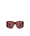 Max Mara Square Frame Sunglasses In Brown