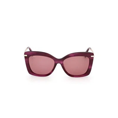 Max Mara Square Frame Sunglasses In Purple