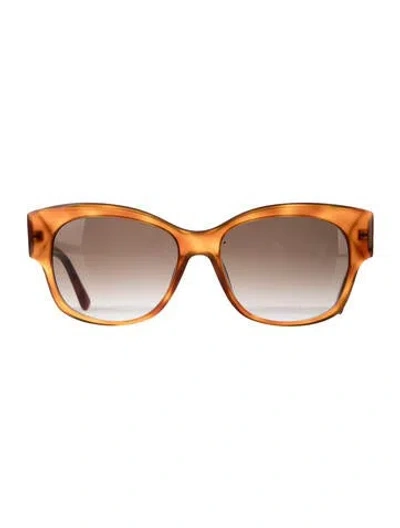 Pre-owned Max Mara Square Gradient Sunglasses In Pink