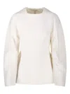 Max Mara Long-sleeved Sweater In Neutral