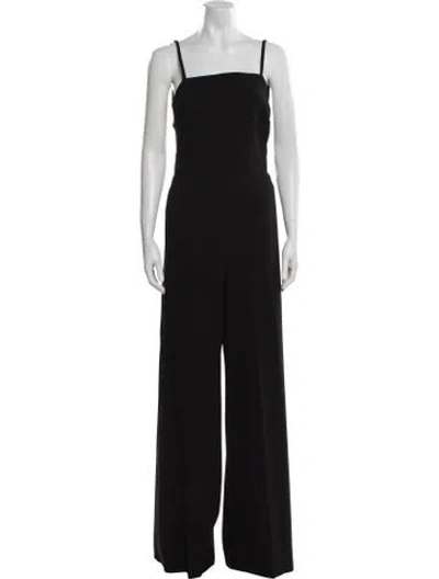 Pre-owned Max Mara Square Neckline Jumpsuit In Black