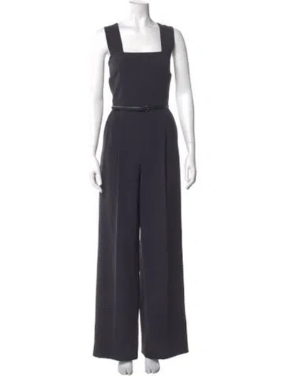 Pre-owned Max Mara Square Neckline Jumpsuit In Gray